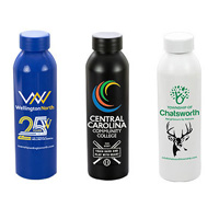 22 OZ Recycled Aluminum Bottle With Low - Prile Lid